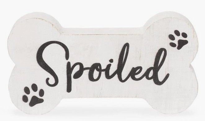 "Spoiled" Wooden Dog Bone