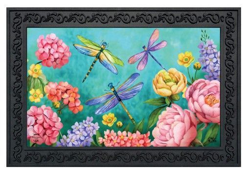 Dragonfly Spring Garden Doormat