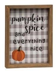Pumpkin Spice Framed Sign