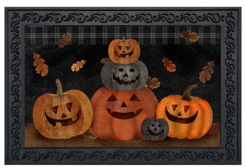 Halloween Night Pumpkins Doormat