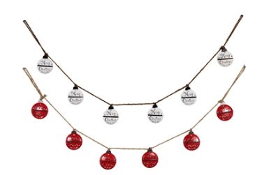 Metal Bell Ornament Garland