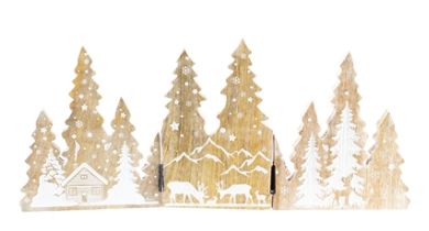 Hinged Wooden Tree Trio