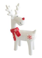 Md. White Ceramic Deer