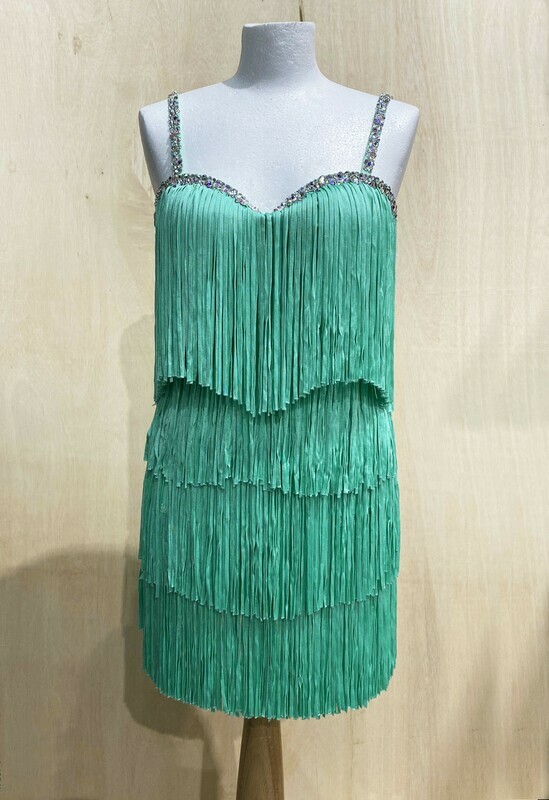 Strictly Come Dancing Dress - Katya Green Fringe Strictly Come Dancing Dress - Katya Green Fringe