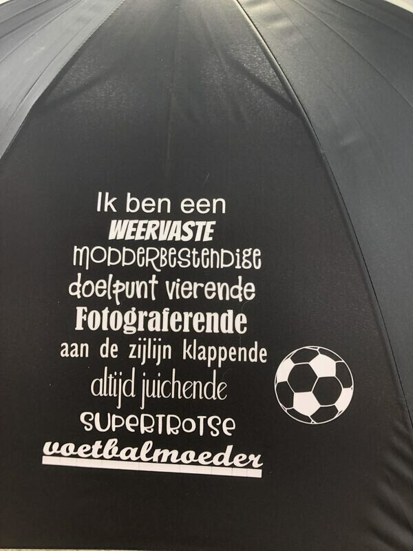 Paraplu voetbal moeder