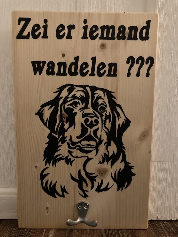 Bord voor de honden riem