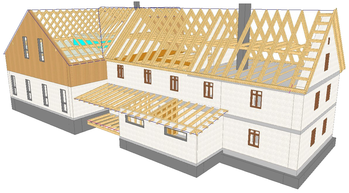 WoodCon V18 Modul A (Dach-, Holzbau, CAD) (Mietversion)
