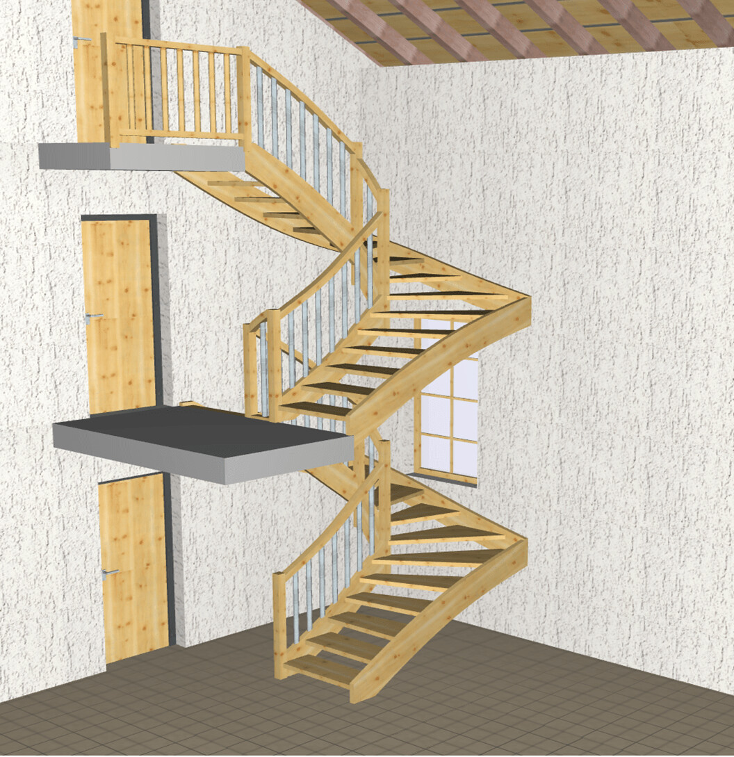 VisKon V16 Treppe Fertigung (Mietversion)