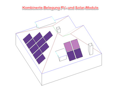 3D-DachCAD V7 - Erweiterung PV-/Solar-Belegung