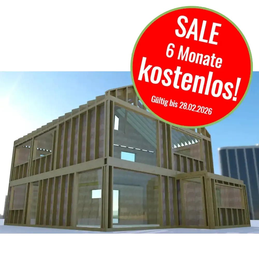 VisKon Sektor B (Holzrahmen-, Blockbau, CAD/CAM) (Mietversion) - SONDERAKTION Messe Dach + Holz 2026