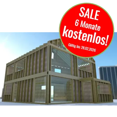 VisKon Sektor B (Holzrahmen-, Blockbau, CAD/CAM) (Mietversion) - SONDERAKTION Messe Dach + Holz 2026