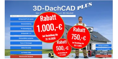 3D-DachCAD 8.0 PLUS (BETA) - Software für Dachprofis 3D-DachCAD 8.0 PLUS (BETA) - Software für Dachprofis