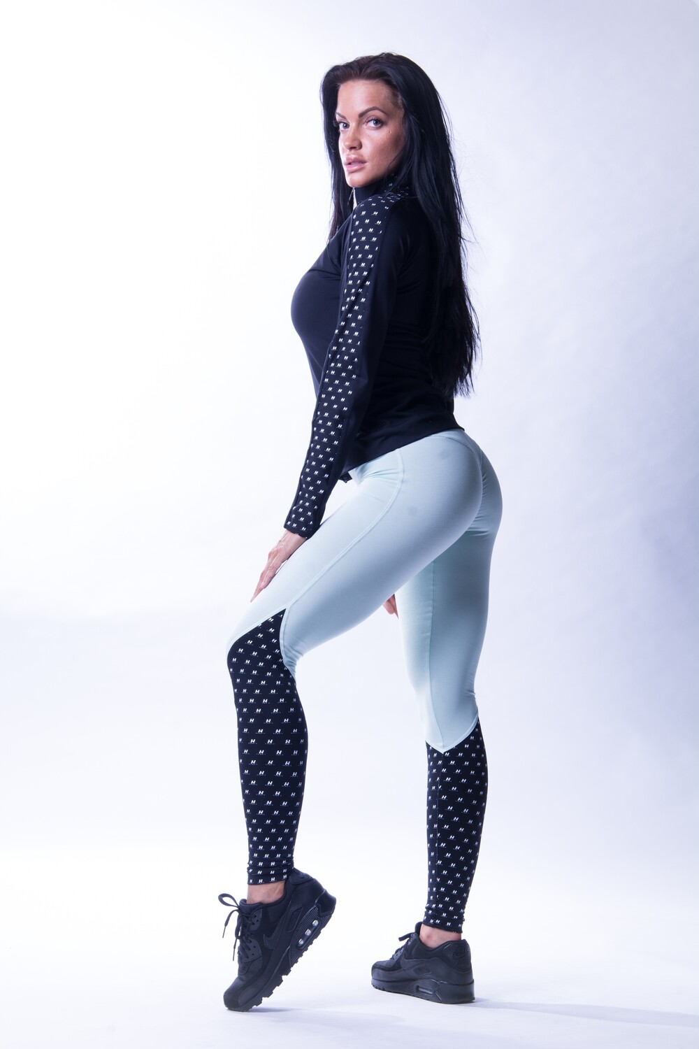 Леггинсы High waist "Ns" leggings 638 MINT