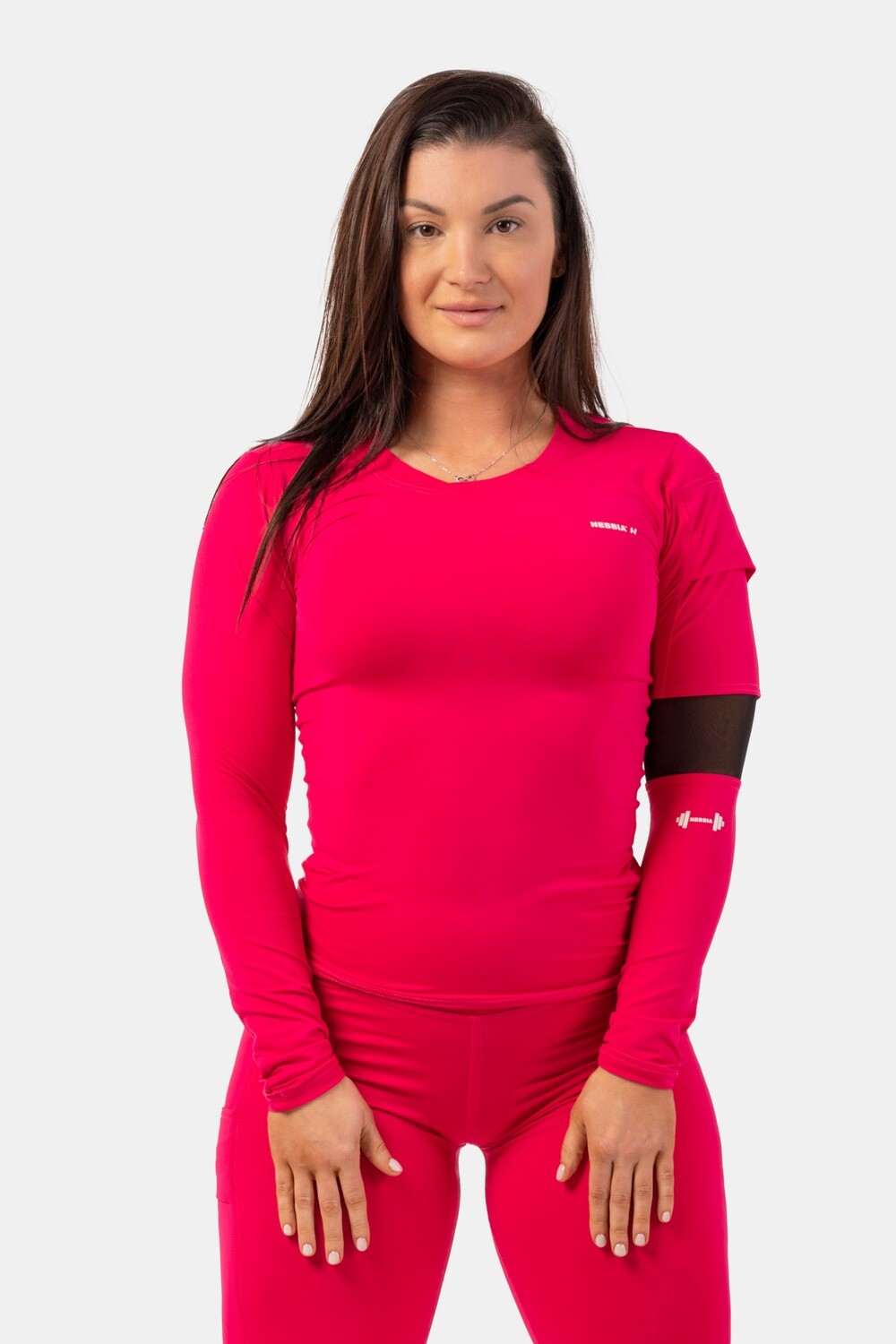 Лонгслив LONG SLEEVE SMART POCKET SPORTY TOP 418 Розовый