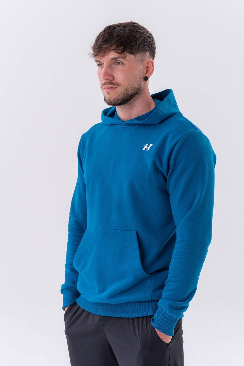 Худи Pull-over Hoodie with a Pouch Pocket 331 Синяя
