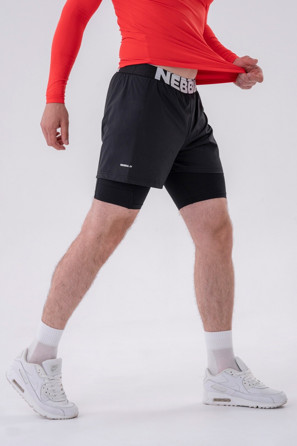 Шорты Double-Layer Shorts with Smart Pockets 318
Черные