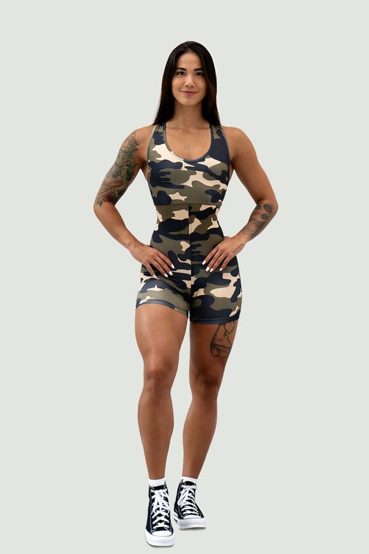 Комбинезон ONE-PIECE WORKOUT BODYSUIT 5″ GYM RAT CAMO 512