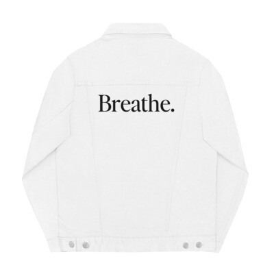 Breathe. Embroidered Denim Jacket