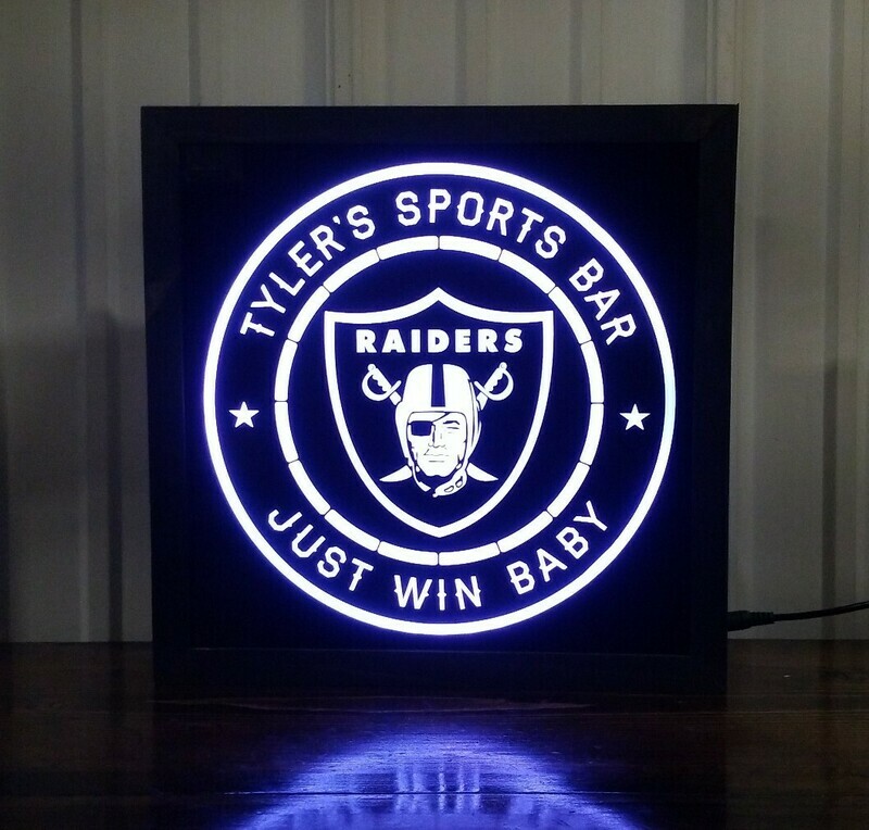 Custom Vegas Raiders Led Sign