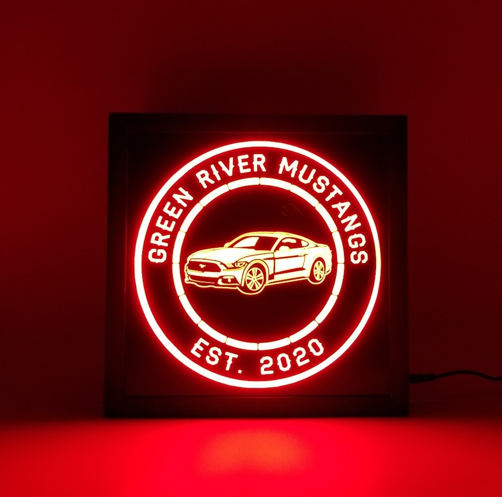 Custom Ford Mustang Led Sign