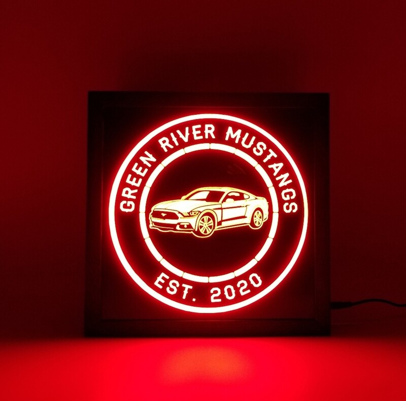 Custom Ford Mustang Led Sign