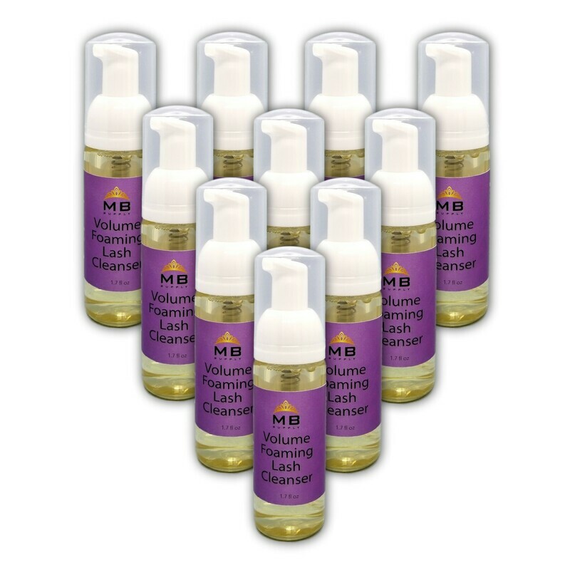 Eyelash Extensions Volume Foaming Cleanser Professional & Retail Size - Cleansing Brushes USA Seller