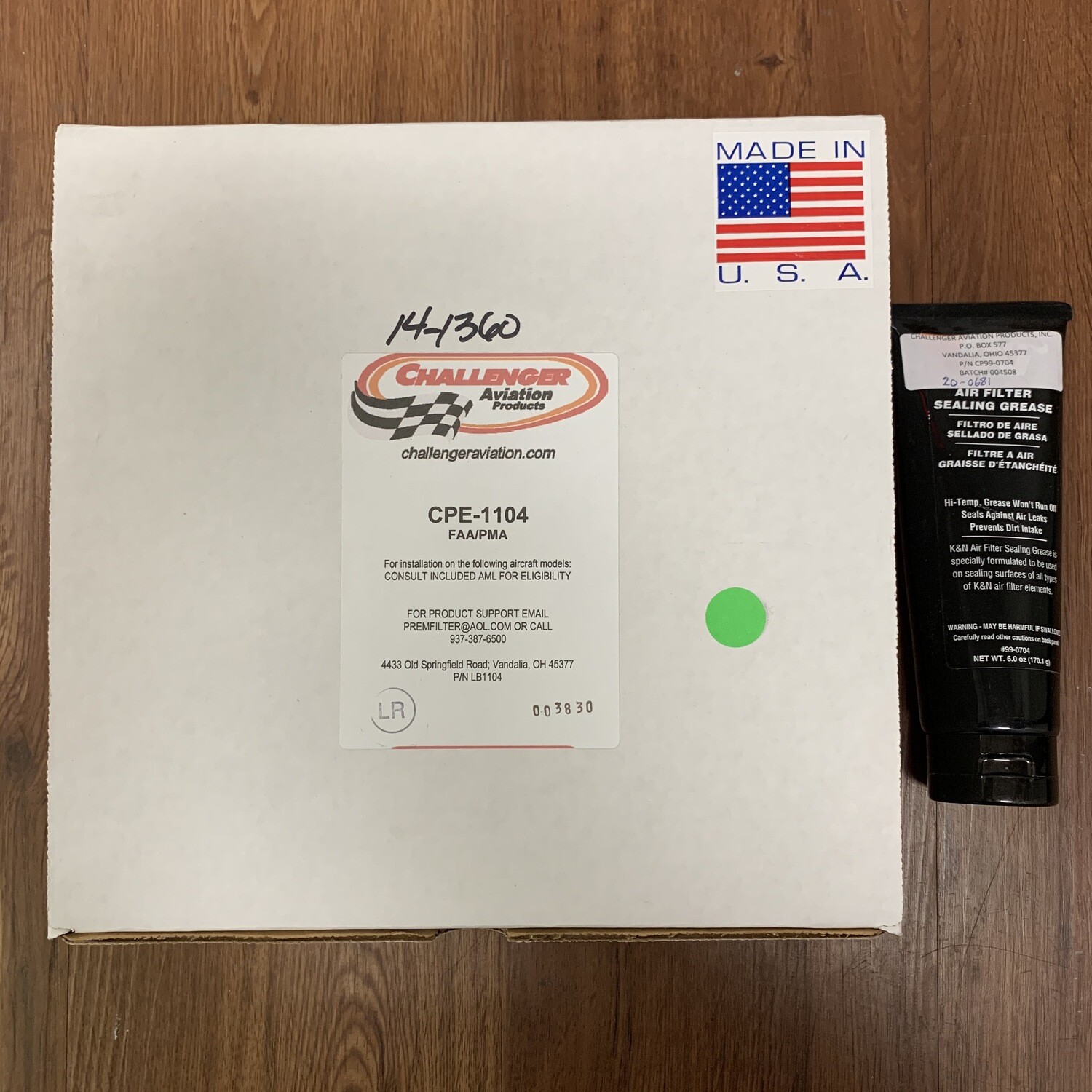 Challenger Air Filter Kit for Robinson R-22