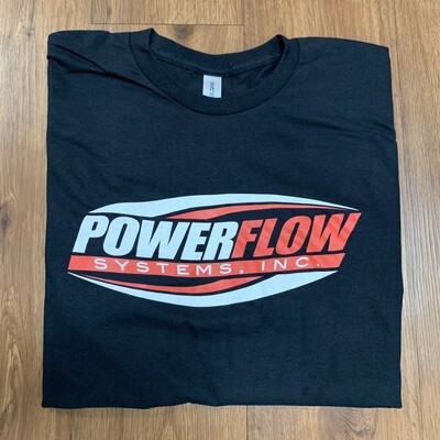 Power Flow Systems Black Logo T-Shirt