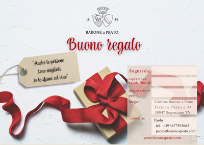 Carta regalo Vini ed Esperienze in cantina Barone a Prato