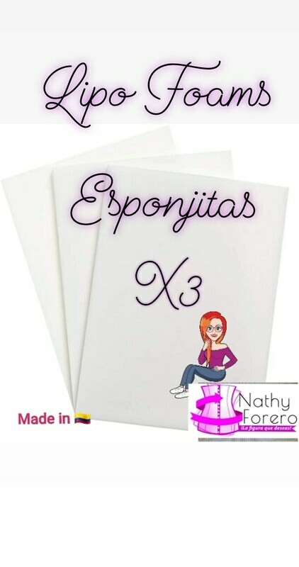 Lipo Foams - Sponjitas - Premium x 3