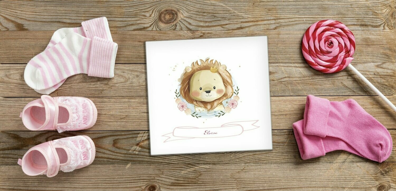 Faire-Part Naissance - Bébé Princesse Lionne
