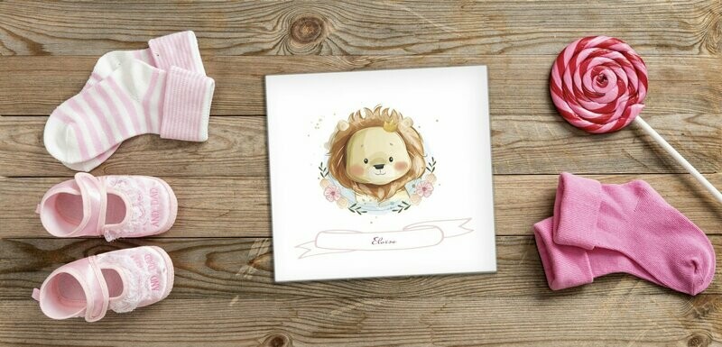 Faire-Part Naissance - Bébé Princesse Lionne