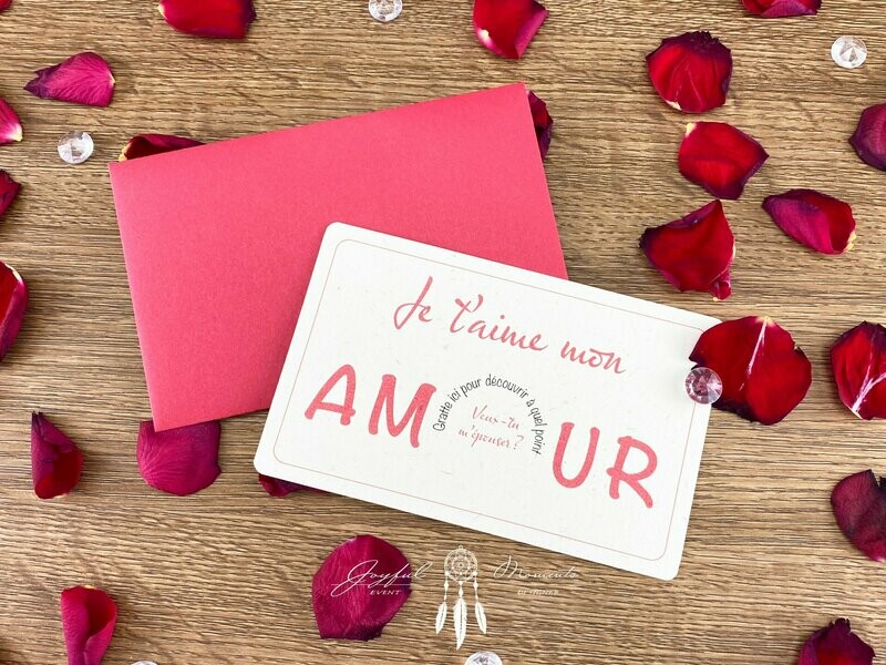 Carte à gratter - Demande en mariage