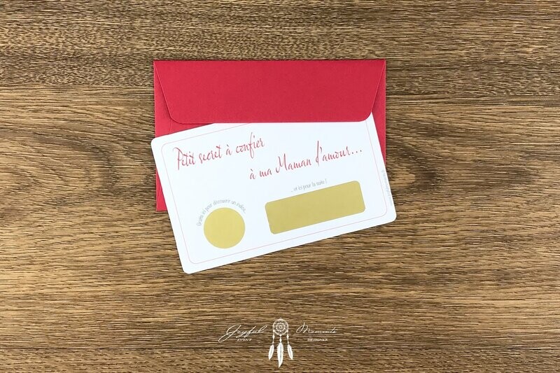 Carte à gratter - Annonce de grossesse à la future Mamie