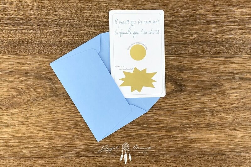 Carte à gratter - Annonce de grossesse à son meilleur ami