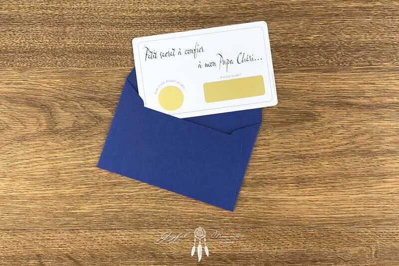 Carte à gratter - Annonce de grossesse au futur Papi