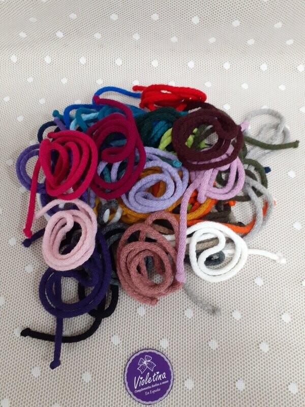 PACK 12 CORDONES DE LOS COLORES QUE TÚ QUIERAS PACK 12 CORDONES DE LOS COLORES QUE TÚ QUIERAS