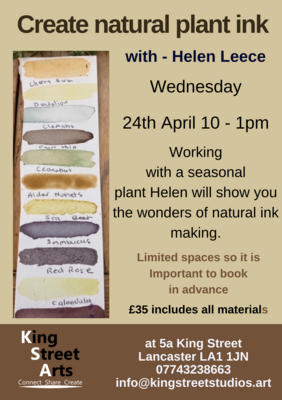Create Natural Plant Ink - 24th April
