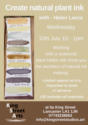 Create Natural Plant Ink -10th July