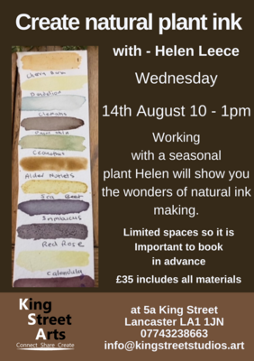 Create Natural Plant Ink - 14th August