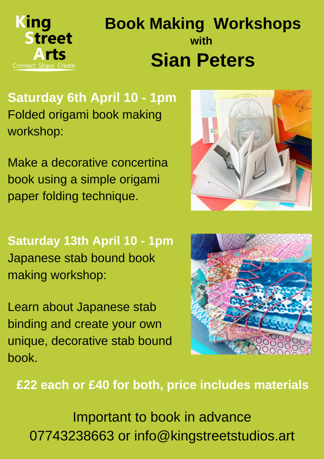 Origami and Japanese Stab Bound Book Making Workshop