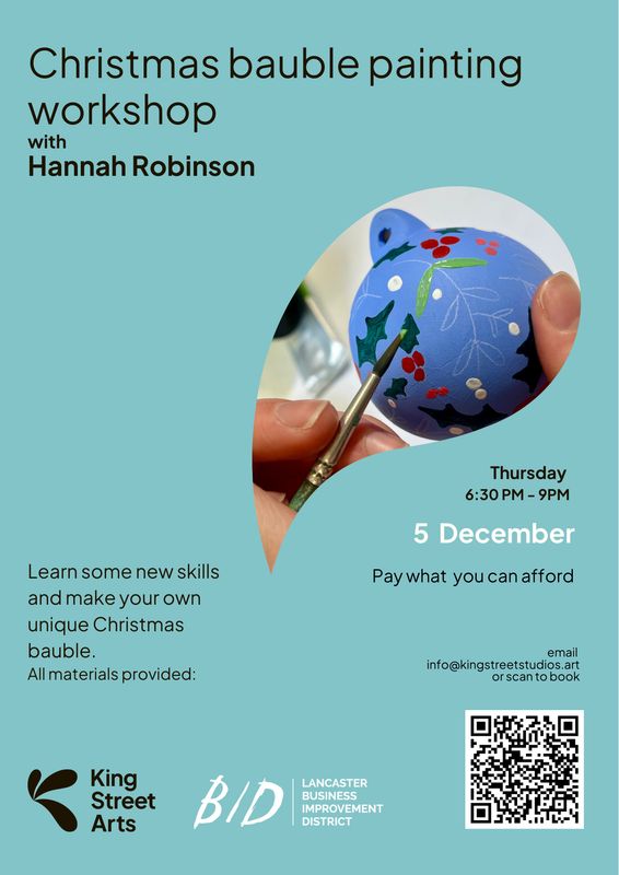 Christmas bauble painting workshop