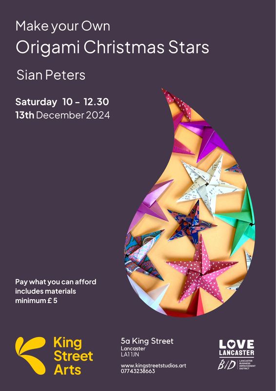 Origami Christmas Stars with Sian Peters