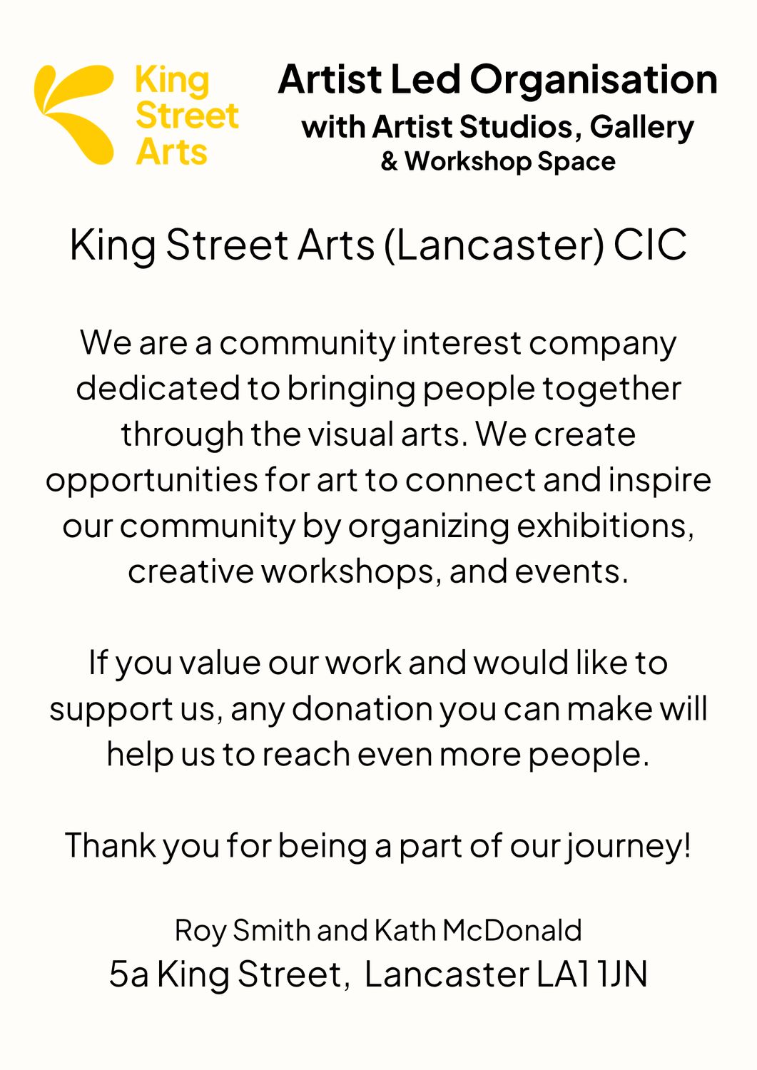 King Street Arts (Lancaster) CIC