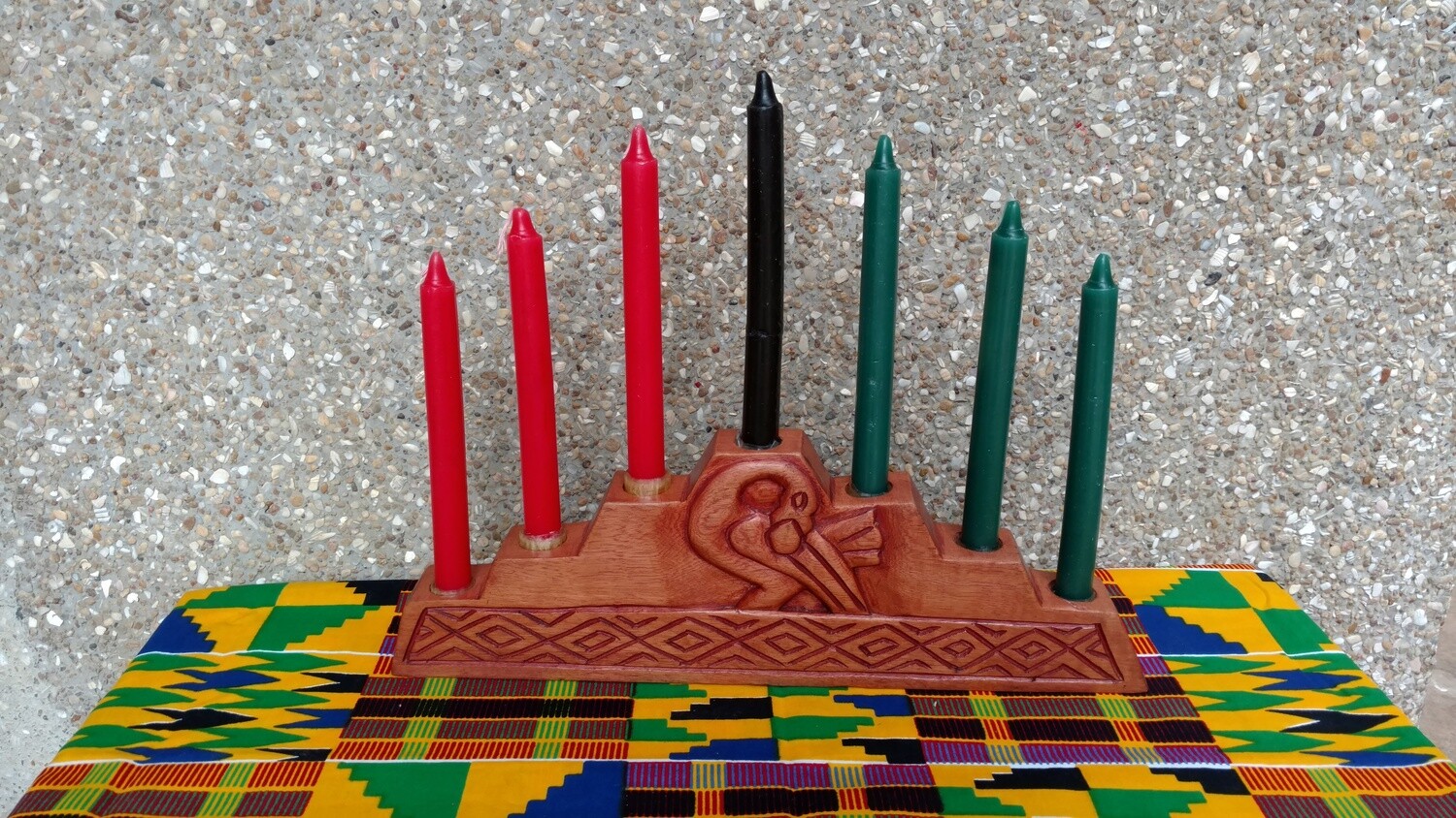 SANKOFA PYRAMID KWANZAA KINARA