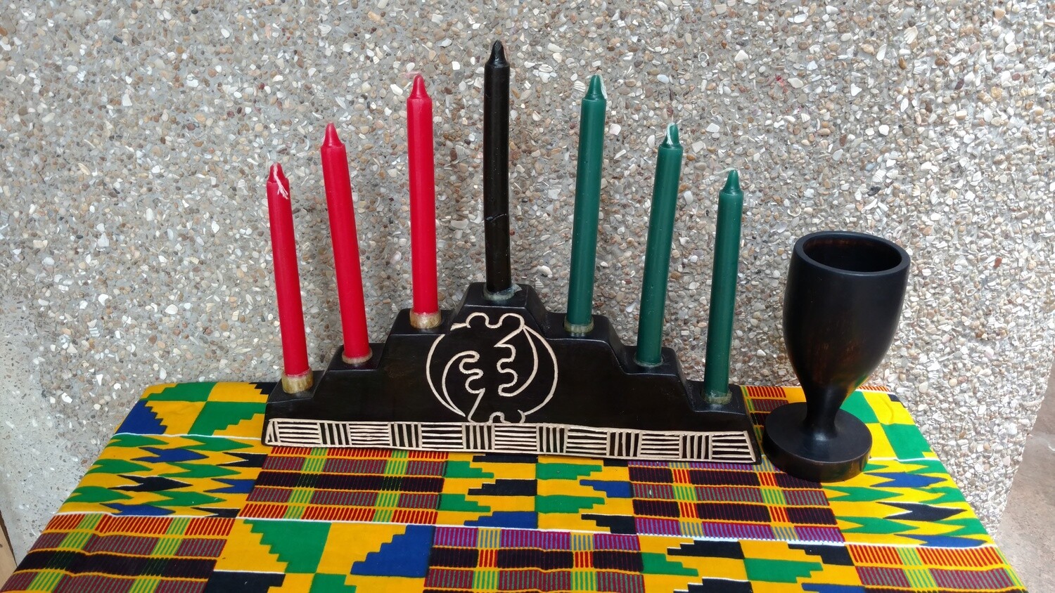 GYE NYAME PYRAMID KWANZAA KINARA