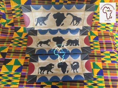 PAINTED WOODEN COASTER