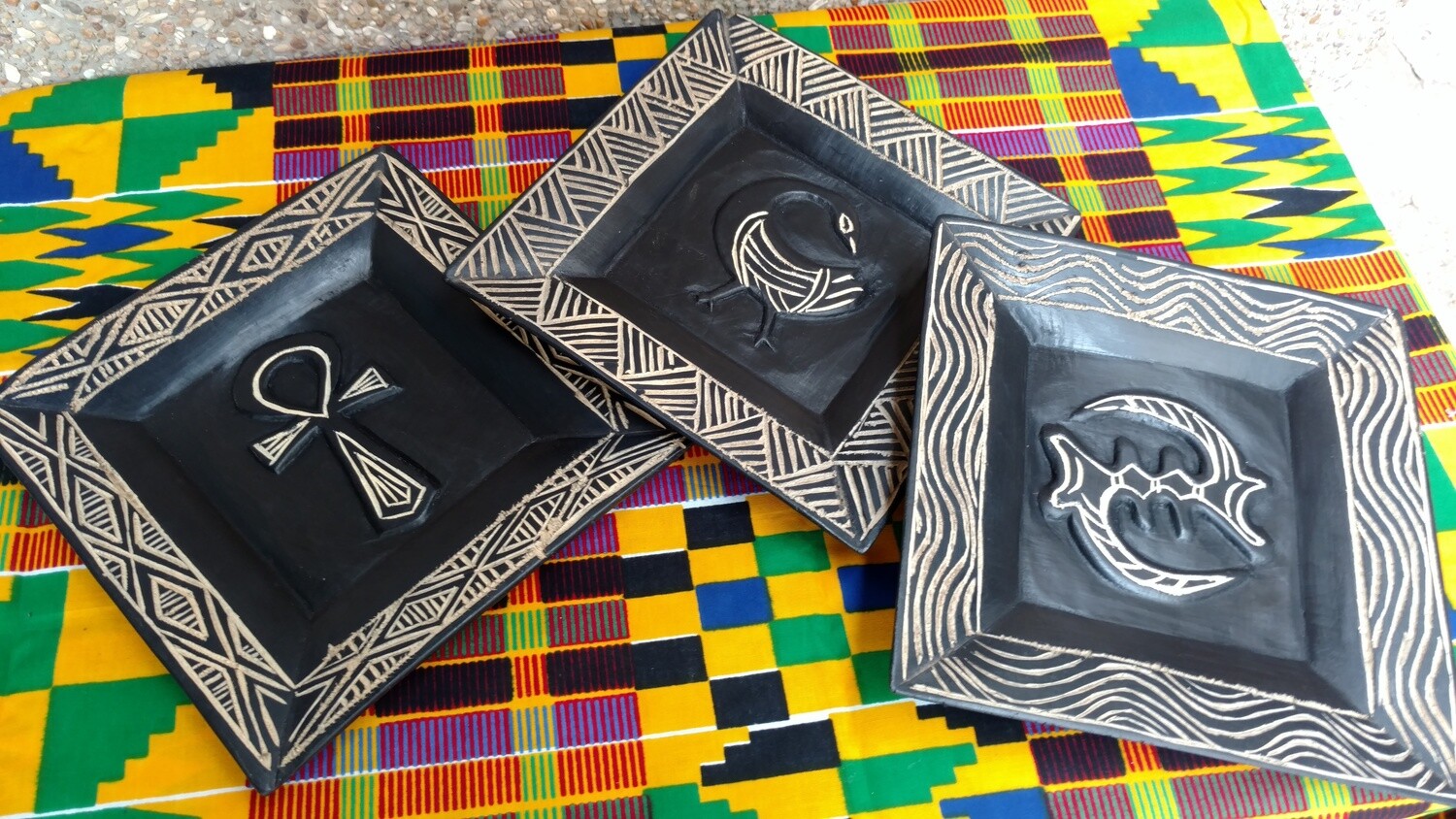 CARVED WOODEN COASTERS