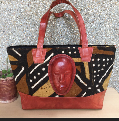 Mud cloth purse