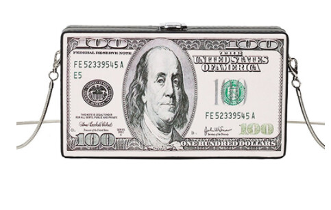 Dollar Bill Over The Shoulder